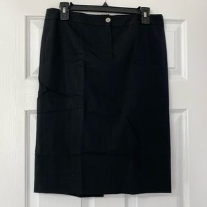 Christian Dior Paris Boutique Black Pencil Skirt